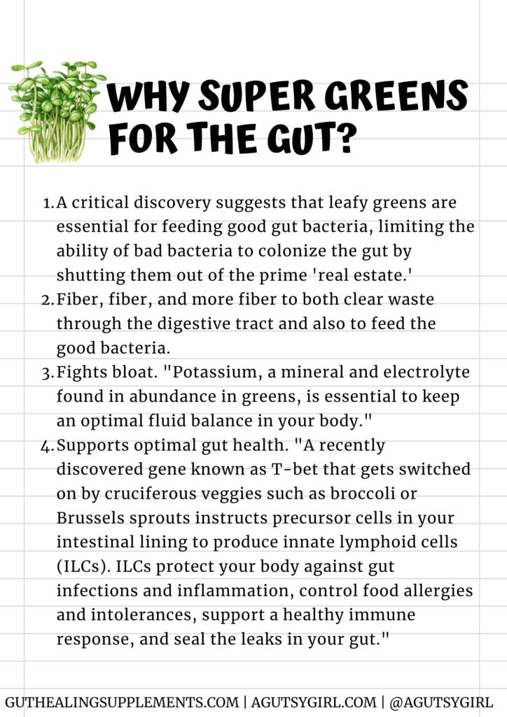 Why Super Greens for the Gut with A Gutsy Girl agutsygirl.com