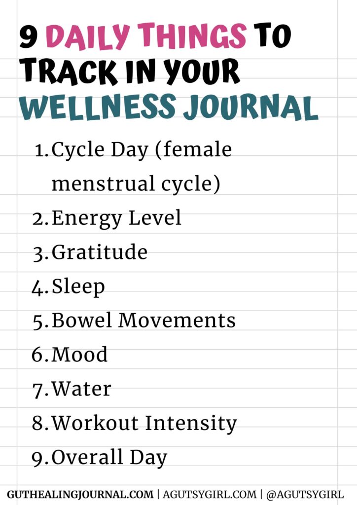 9 daily things to track in your wellness journal A Gutsy Girl agutsygirl.com