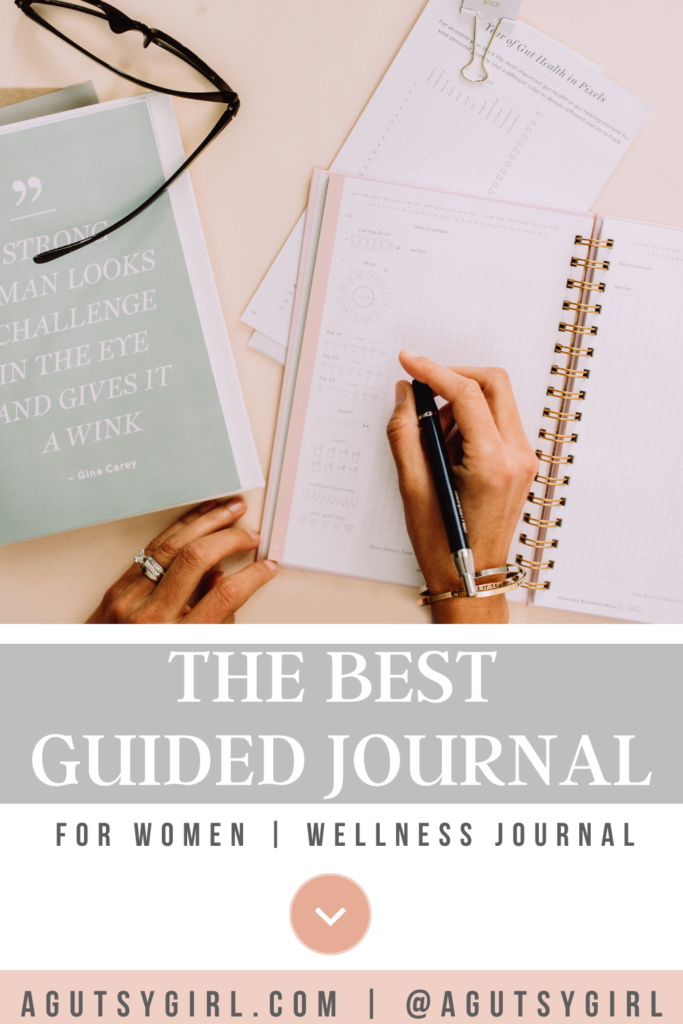 Guided Journal agutsygirl.com #guidedjournal #womensjournal #wellnessjournal