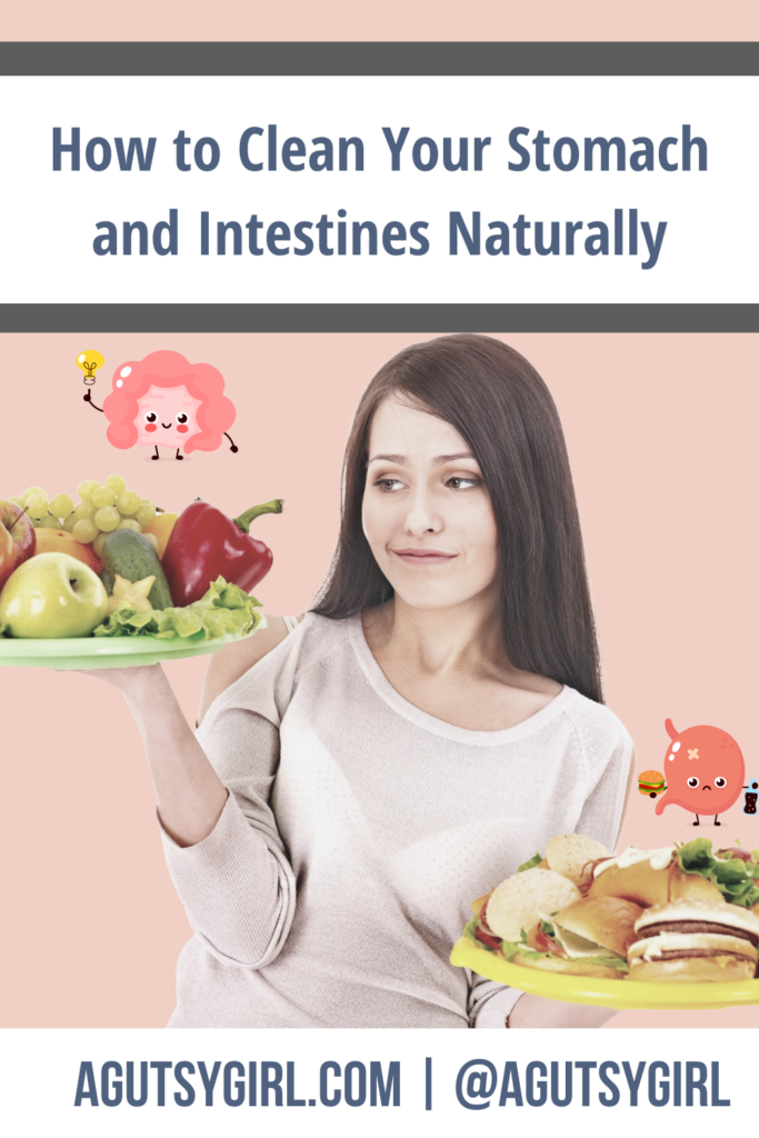 How to Clean Your Stomach and Intestines Naturally agutsygirl.com #stomach #coloncleanse