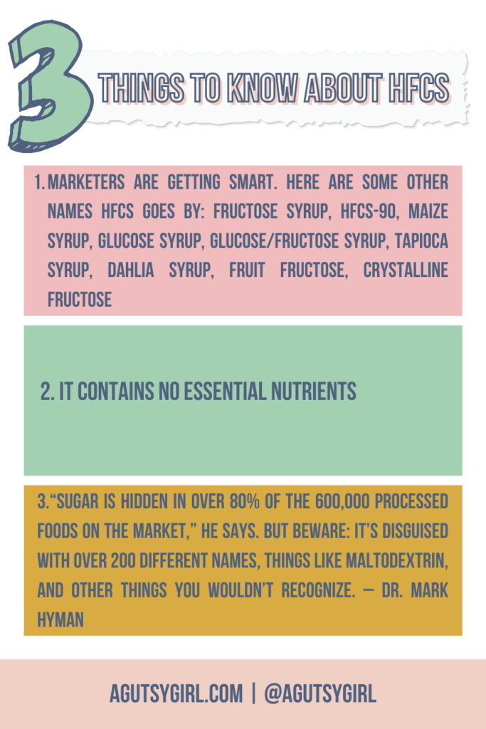 3 Things to Know about Corn Syrup Corn Syrup and Leaky Gut agutsygirl.com #cornsyrup #hfcs #leakygut