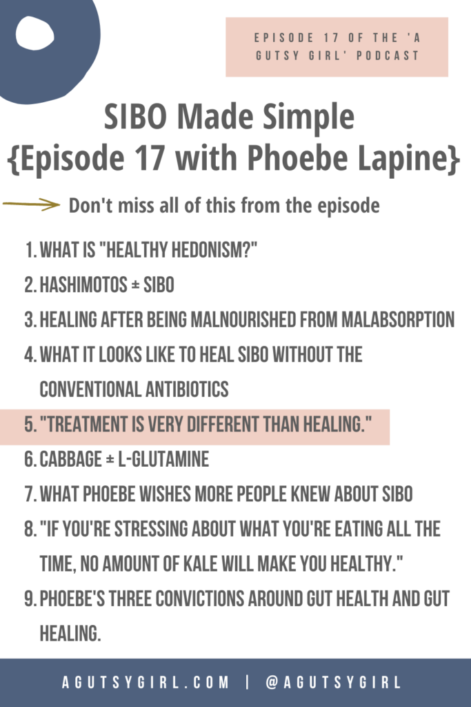 Phoebe Lapine on A Gutsy Girl podcast SIBO agutsygirl.com #healthpodcast #wellnesspodcast