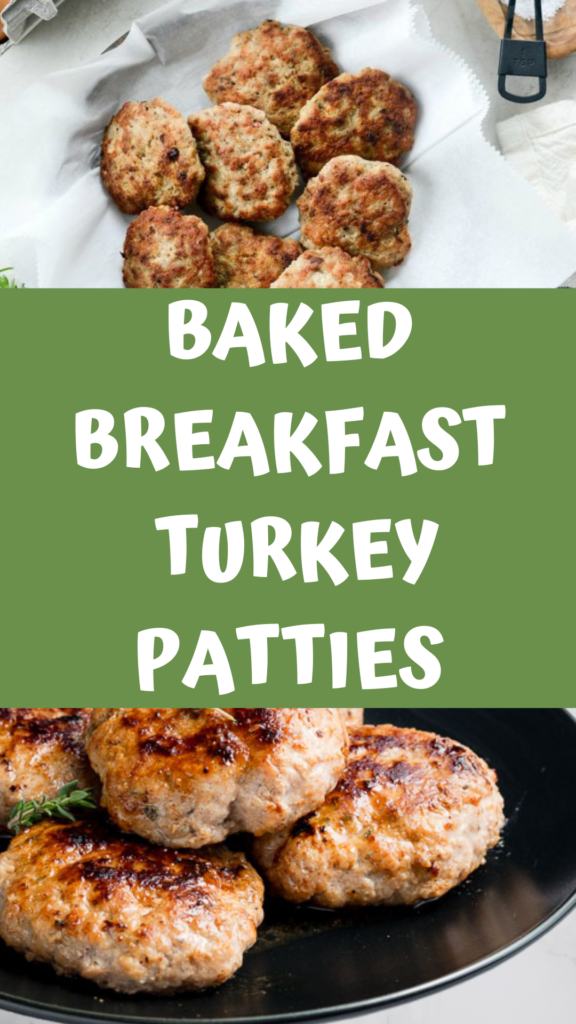 Turkey Patties for breakfast, baked agutsygirl.com