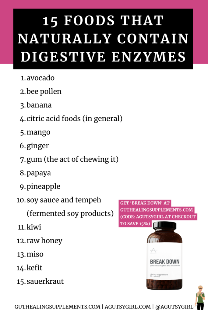 15 Foods that naturally contain digestive enzymes agutsygirl.com