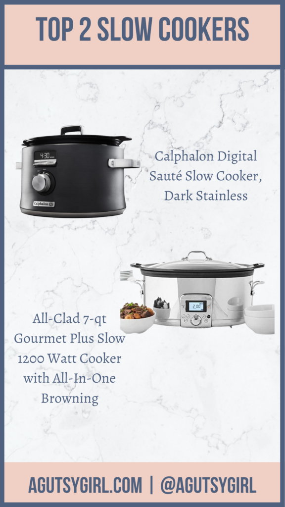 Instant Pot vs Slow Cooker agutsygirl.com #instantpot #slowcooker top slow cookers on amazon