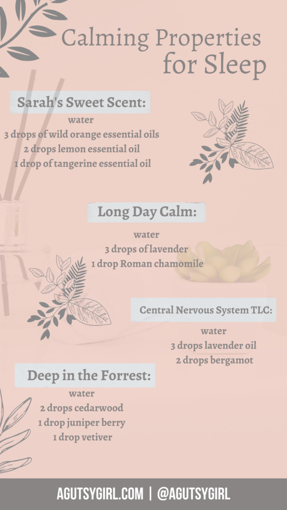 23 Essential Oil Sleep Blends for Diffuser agutsygirl.com #essentialoilblends #diffuserblends #sleeptips