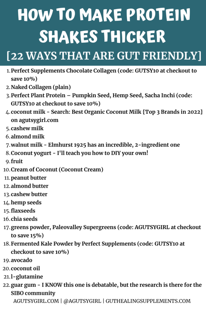 How to Make Protein Shakes Thicker [22 Ways that are Gut Friendly] with A Gutsy Girl agutsygirl.com