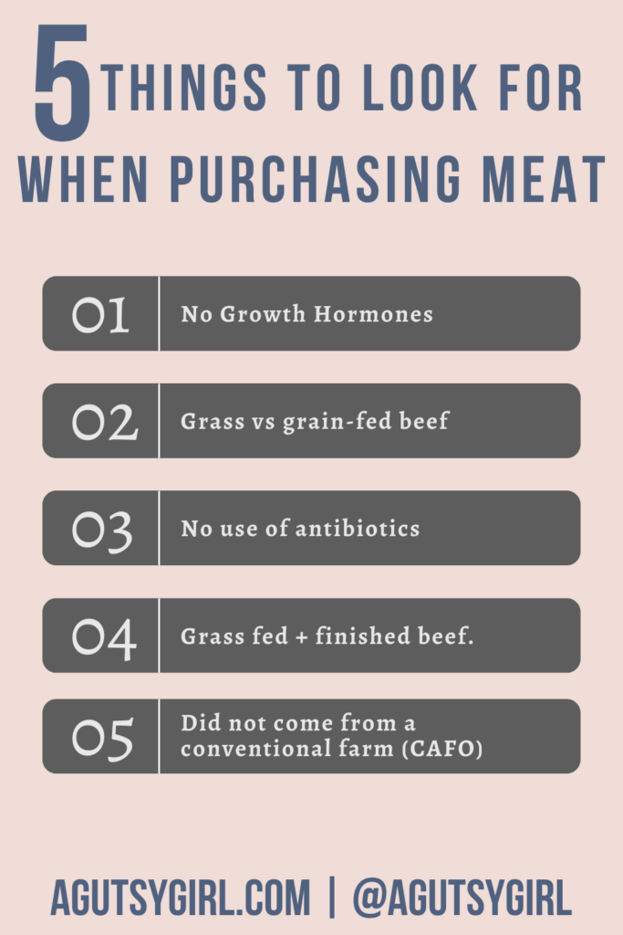 Best Place to Buy Grass Fed Beef {Online in 2022} #grassfed 5 things to look for agutsygirl.com