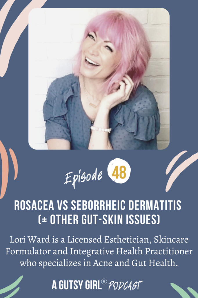 Rosacea vs Seborrheic Dermatitis (+ other gut-skin issues) agutsygirl.com #skincare #gutskin
