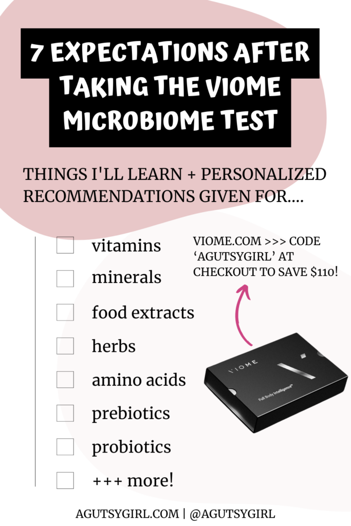 Viome Gut Microbiome Test agutsygirl.com A Gutsy Girl