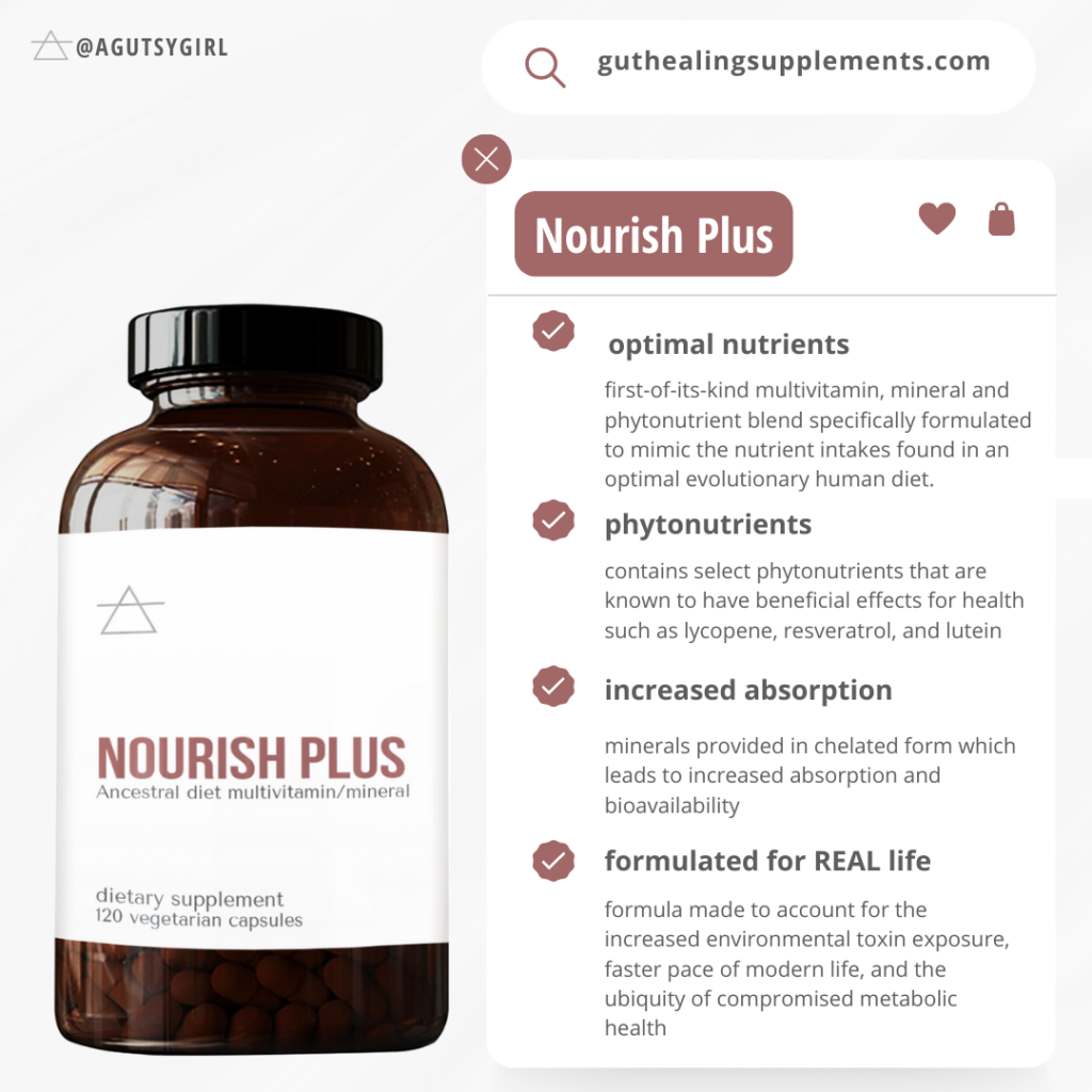 Nourish Plus guthealingsupplements.com #multivitamin