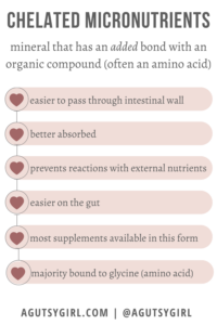 Chelated vs Non Chelated Magnesium {+ Top 5 Constipation Hacks, Episode 59, Bites #11} agutsygirl.com #magnesium #digestion #minerals