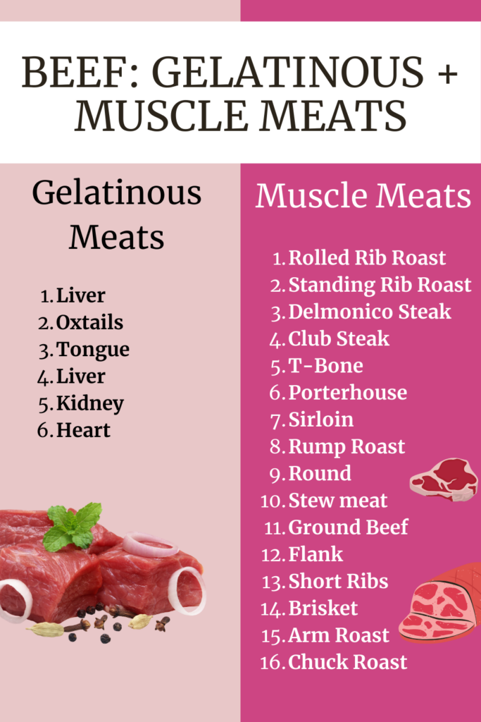 Week 3 beef Gelatinous Meats