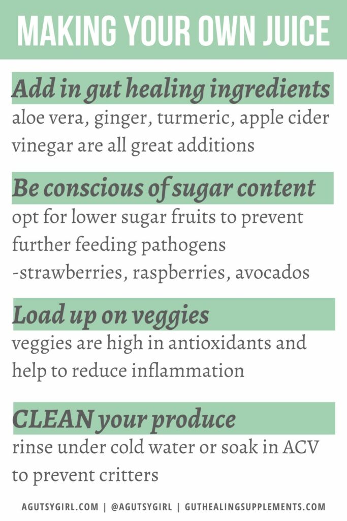 Best Juice Recipes for Gut Health {Episode 67, Bites #15} Tips for Juicing agutsygirl.com #juices #juicing