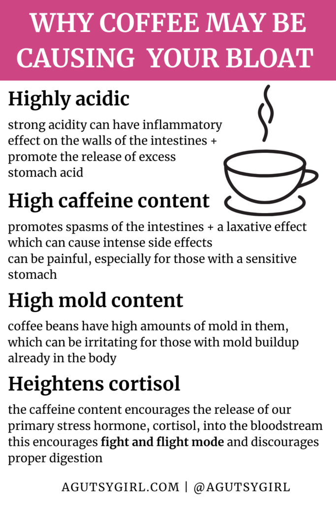 Does Coffee Cause Gas and Bloating agutsygirl.com #guthealth #coffee #caffeine