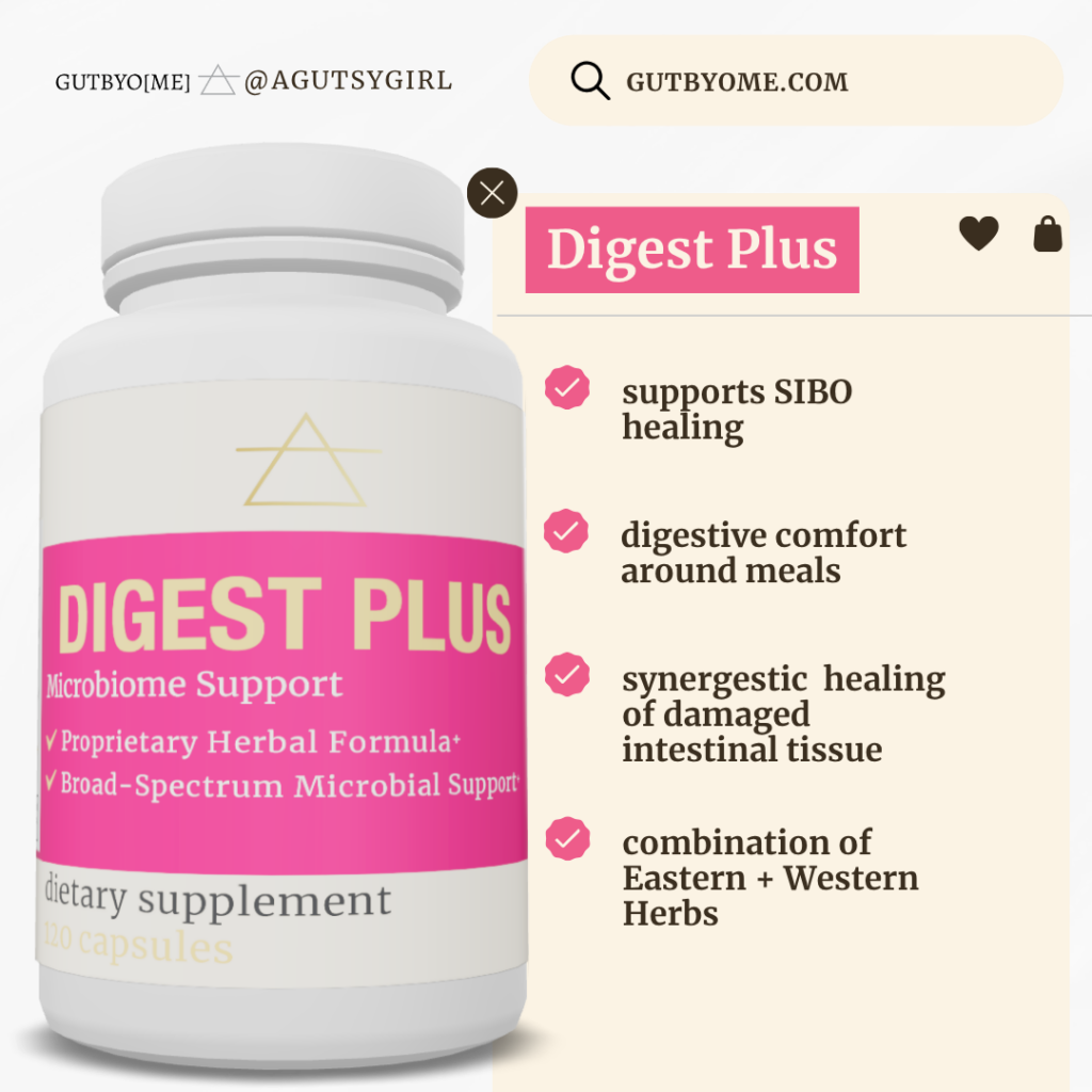 Digest Plus herbal Rifaximin SIBO gutbyome.com