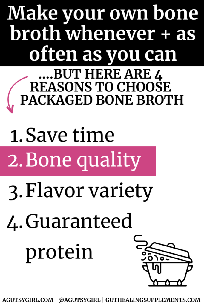 4 Reasons What is the Best Packaged Bone Broth agutsygirl.com #bonebroth #broth #guthealth