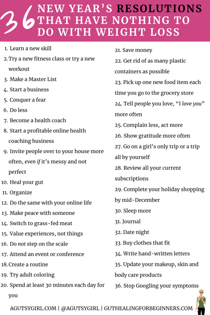 36 resolutions that have nothing to do with weight loss new years agutsygirl.com