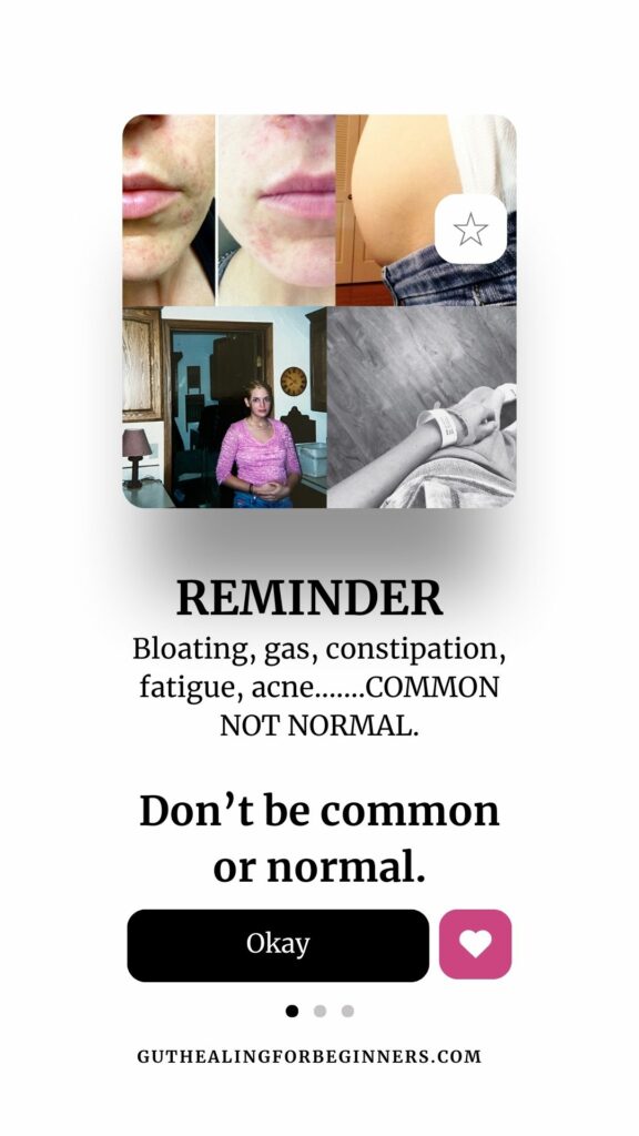 bloating common not normal Gut healing elevated agutsygirl.com