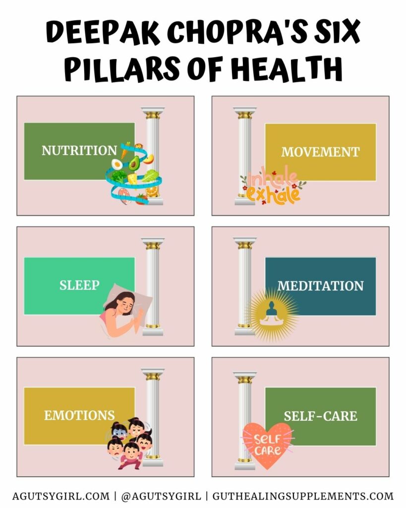 Deepak Chopra's Six Pillars of Health agutsygirl.com