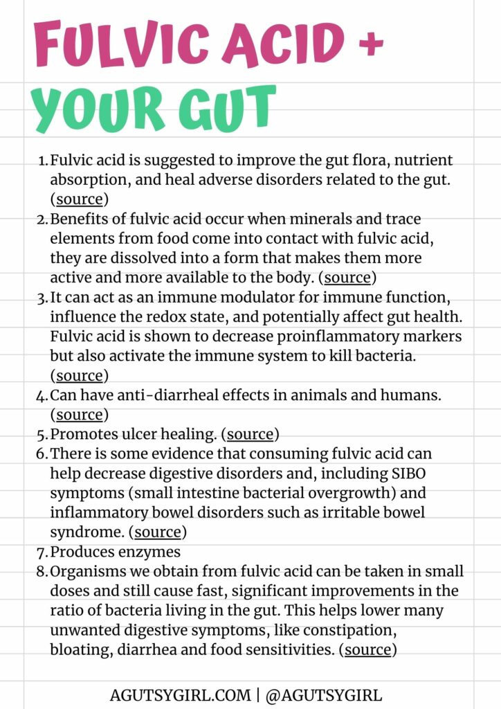 Fulvic acid + your gut agutsygirl.com