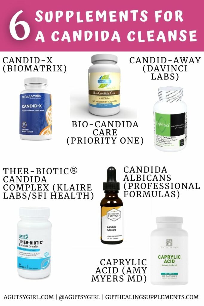 6 supplements for a candida cleanse with A Gutsy Girl agutsygirl.com