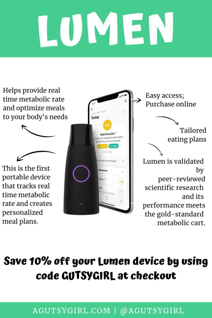 lumen device with A Gutsy Girl agutsygirl.com