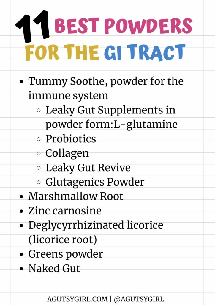 11 best gut health powders for the GI tract agutsygirl.com