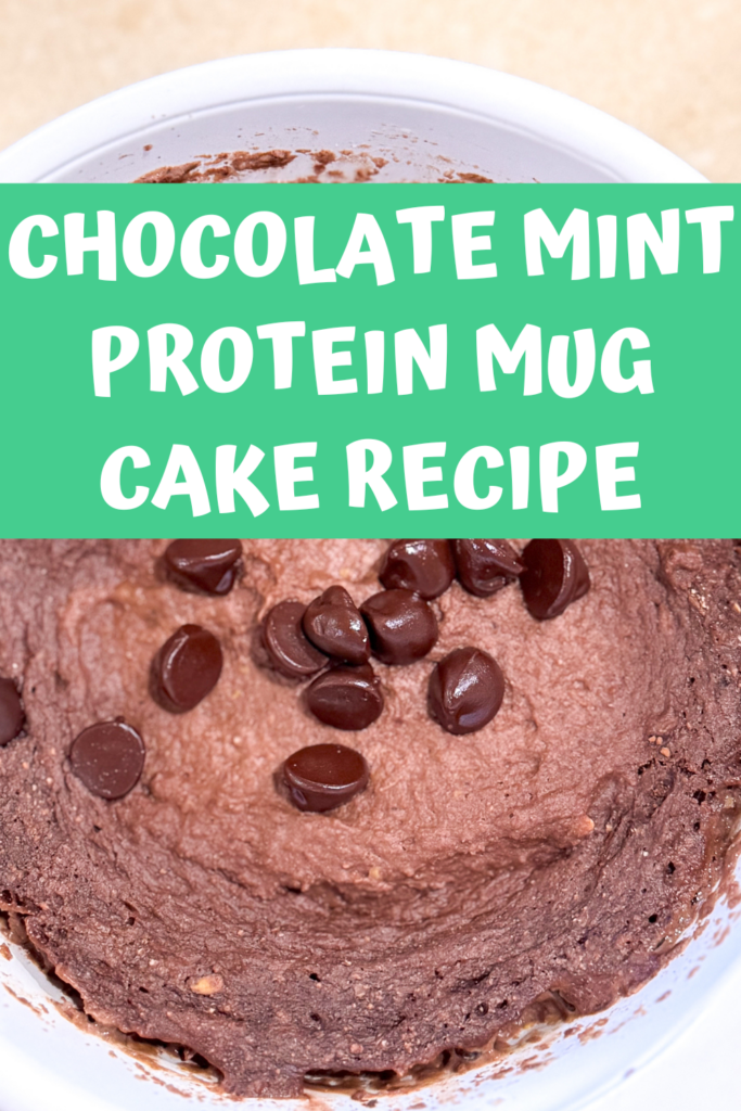 Chocolate Mint Protein Mug Cake Recipe A Gutsy Girl agutsygirl.com