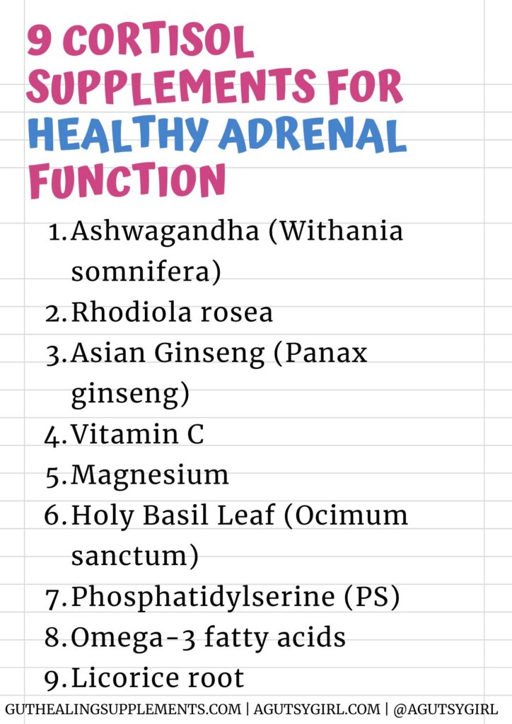 9 cortisol supplements for healthy adrenal function A Gutsy Girl agutsygirl.com