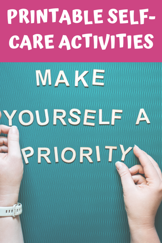 Printable self-care activities agutsygirl.com